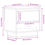 Casa si Gradina - Mobilier - Comode si corpuri - Noptiere - Noptiera, lemn vechi, 45x34x44 cm, lemn prelucrat - Infinity.ro