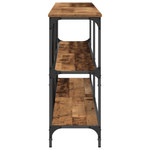 Casa si Gradina - Mobilier - Comode si corpuri - Console - Masa consola, lemn vechi, 200x30x75 cm, lemn prelucrat si otel - Infinity.ro