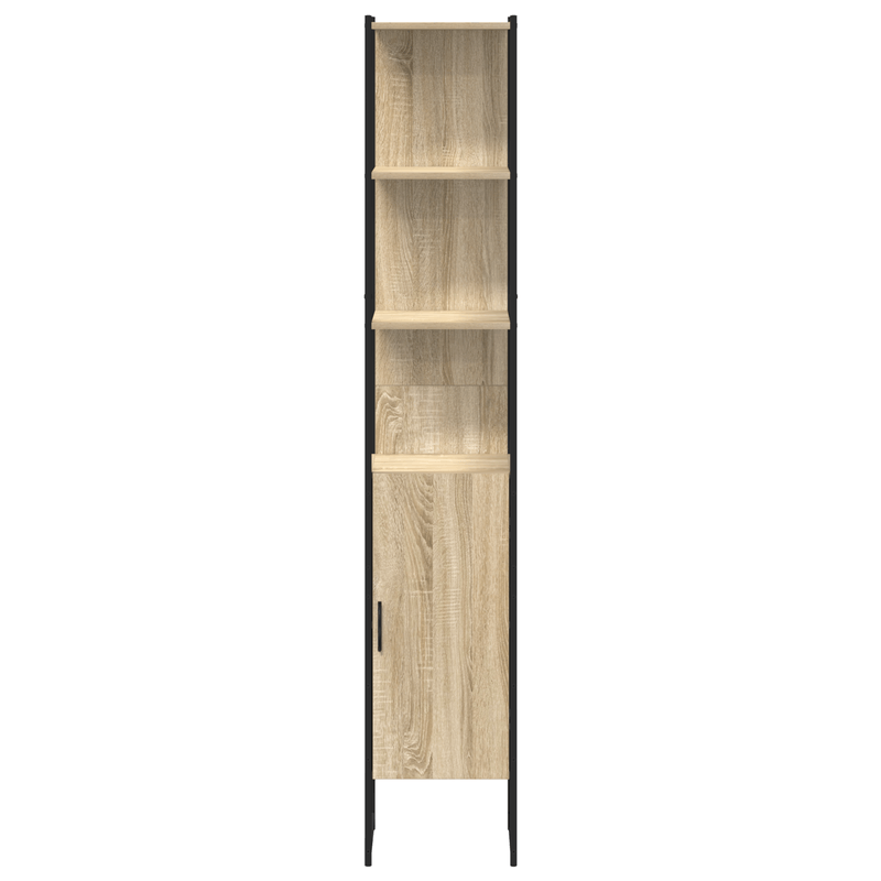 Casa si Gradina - Mobilier - Mobilier baie - Corpuri baie - Dulap de baie, stejar sonoma, 33x33x185,5 cm, lemn prelucrat - Infinity.ro