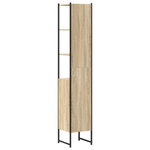 Casa si Gradina - Mobilier - Mobilier baie - Corpuri baie - Dulap de baie, stejar sonoma, 33x33x185,5 cm, lemn prelucrat - Infinity.ro
