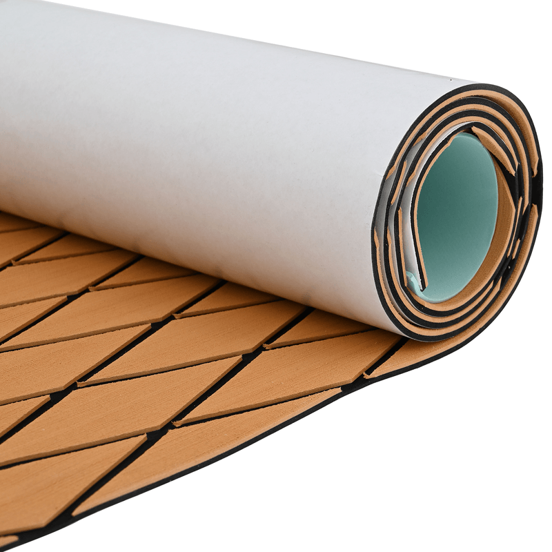 Casa si Gradina - Constructii - Parchet si pardoseli interioare - Parchet si pardoseli - Podea pentru barci autoadeziva maro si neagra 190x70 cm spuma EVA - Infinity.ro