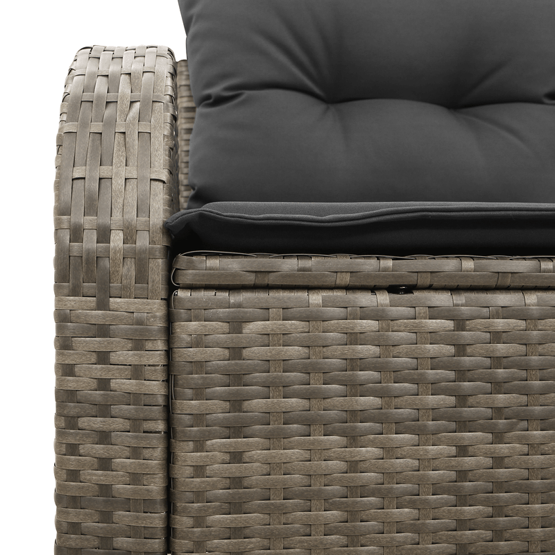 Casa si Gradina - Gradina si terasa - Mobilier exterior - Canapele si fotolii gradina - Canapea de gradina 2 persoane, cu perne, gri, poliratan - Infinity.ro