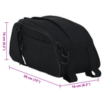 Sport si Outdoor - Ciclism - Accesorii pentru biciclete - Cosuri si portbagaje biciclete - Geanta pentru bicicleta pentru suport Pannier 8 L Neagra 38x16x16 cm - Infinity.ro