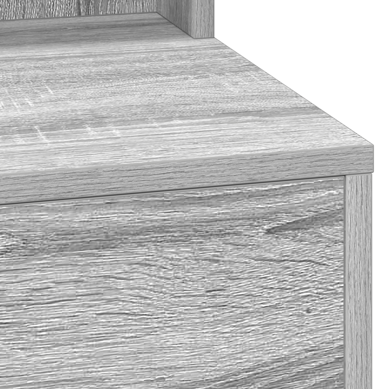 Casa si Gradina - Mobilier - Comode si corpuri - Masute de toaleta - Masa de toaleta cu lumini LED, gri sonoma, 79x41x135 cm - Infinity.ro