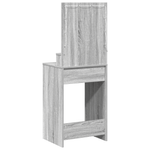 Casa si Gradina - Mobilier - Comode si corpuri - Masute de toaleta - Masa de toaleta cu lumini LED, gri sonoma, 50x41x135 cm - Infinity.ro