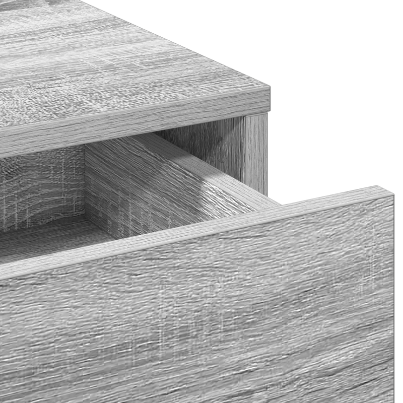 Casa si Gradina - Mobilier - Comode si corpuri - Masute de toaleta - Masa de toaleta cu lumini LED, gri sonoma, 50x41x135 cm - Infinity.ro