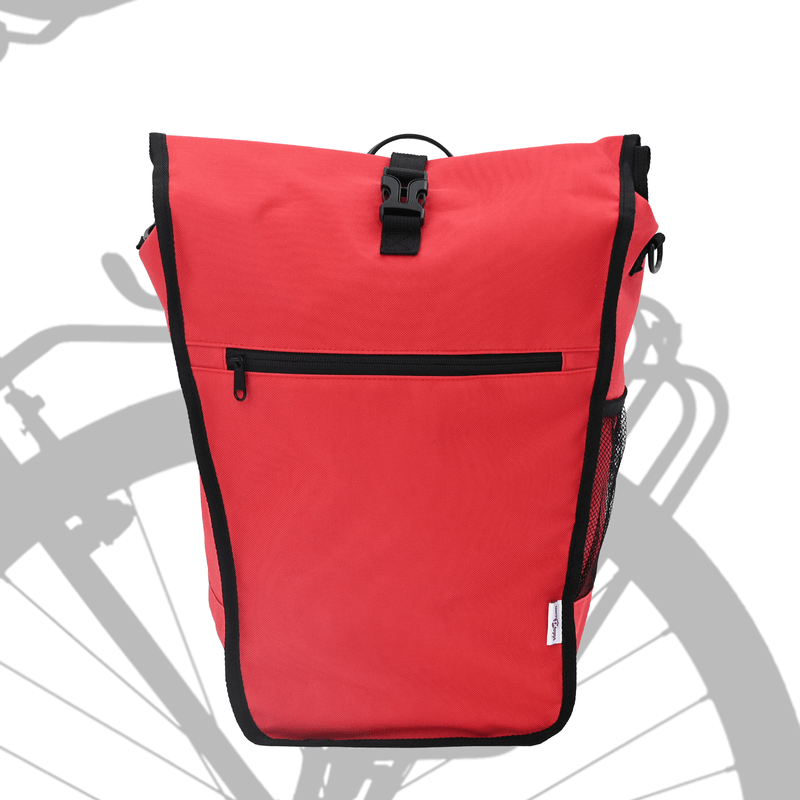 Sport si Outdoor - Ciclism - Accesorii pentru biciclete - Cosuri si portbagaje biciclete - Geanta de bicicleta pentru rack de pannier 20 L Rosie 34x16x59 cm - Infinity.ro