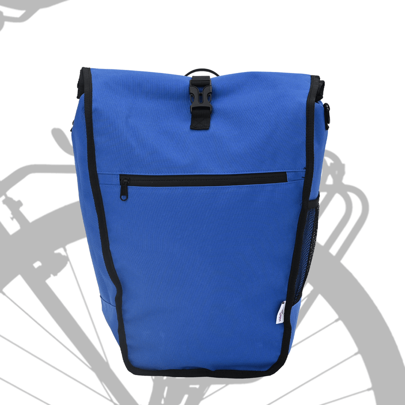 Sport si Outdoor - Ciclism - Accesorii pentru biciclete - Cosuri si portbagaje biciclete - Geanta bicicleta Pannier 20L Albastru 34x16x59 cm - Infinity.ro