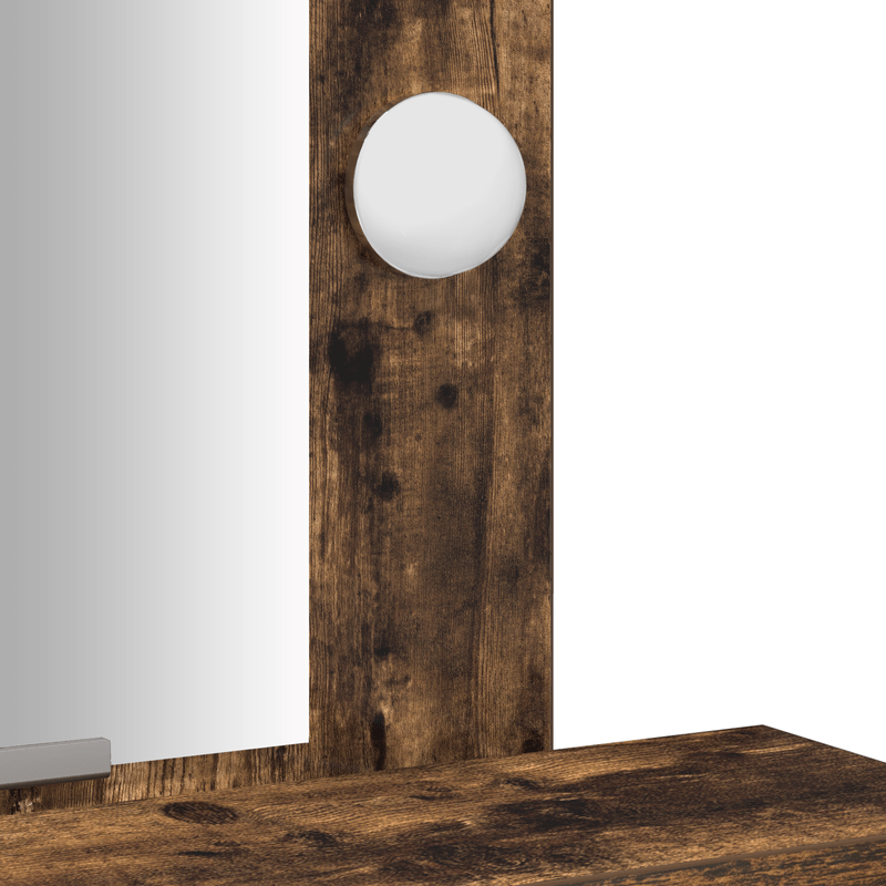 Casa si Gradina - Mobilier - Comode si corpuri - Masute de toaleta - masa de toaleta  cu lumini LED stejar afumat 50x41x140 cm - Infinity.ro