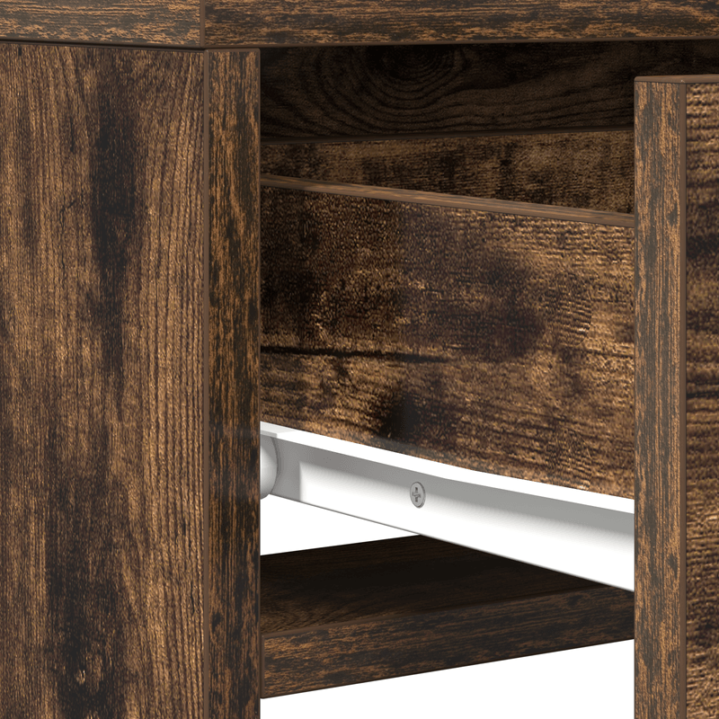 Casa si Gradina - Mobilier - Comode si corpuri - Masute de toaleta - masa de toaleta  cu lumini LED stejar afumat 50x41x140 cm - Infinity.ro