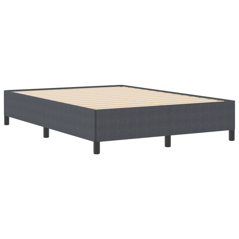 Casa si Gradina - Mobilier - Paturi si accesorii - Paturi - Cadru de pat, gri inchis, 140x190 cm, velur - Infinity.ro
