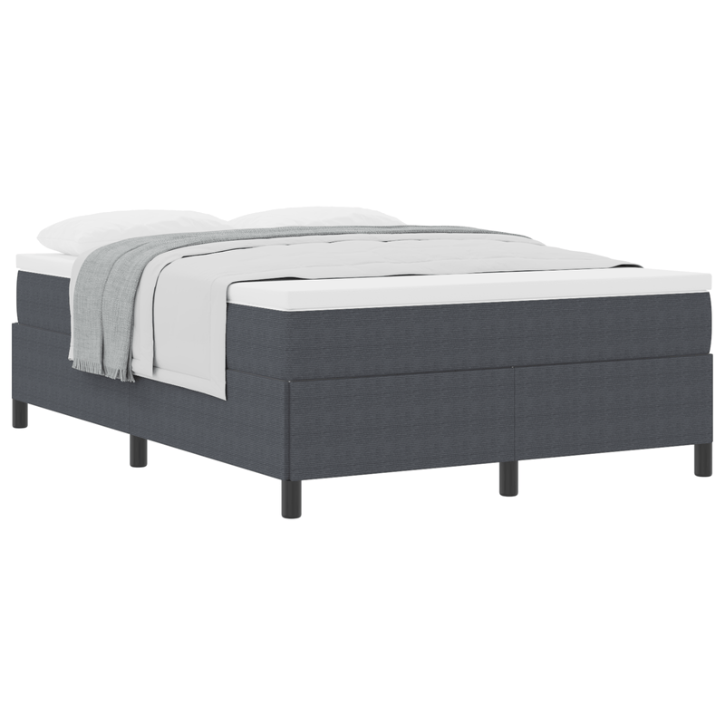 Casa si Gradina - Mobilier - Paturi si accesorii - Paturi - Cadru de pat, gri inchis, 140x190 cm, velur - Infinity.ro
