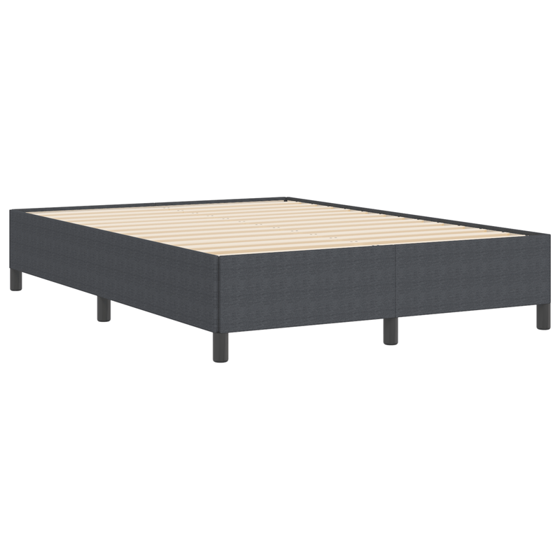 Casa si Gradina - Mobilier - Paturi si accesorii - Paturi - Cadru de pat, gri inchis, 140x190 cm, velur - Infinity.ro