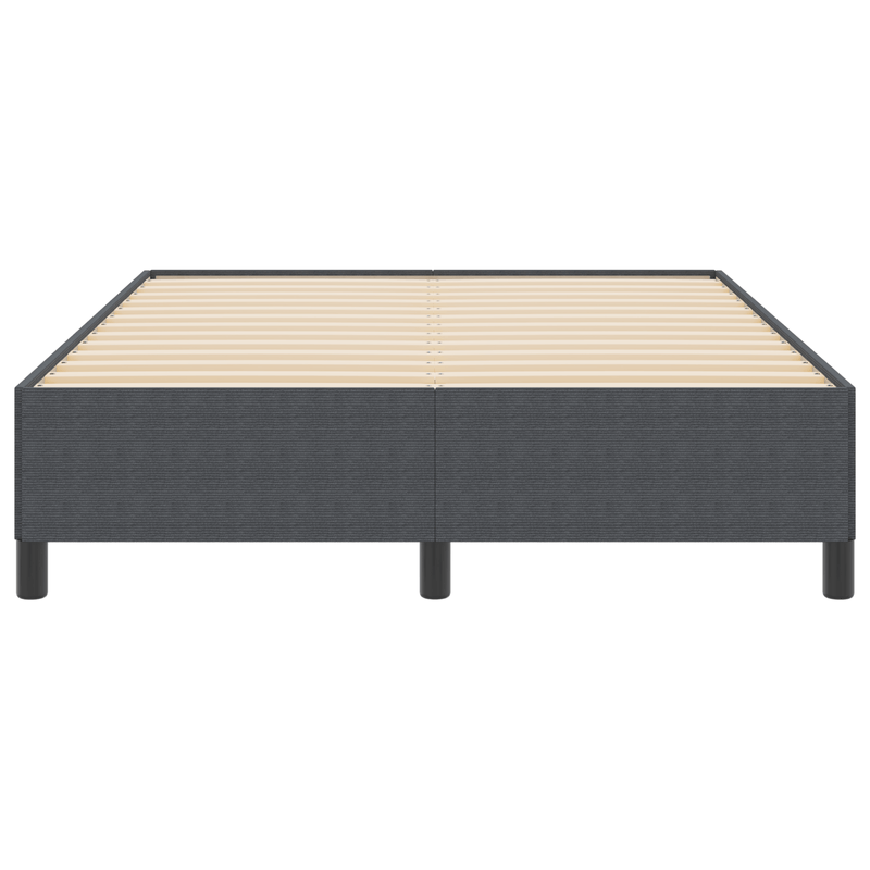 Casa si Gradina - Mobilier - Paturi si accesorii - Paturi - Cadru de pat, gri inchis, 140x190 cm, velur - Infinity.ro