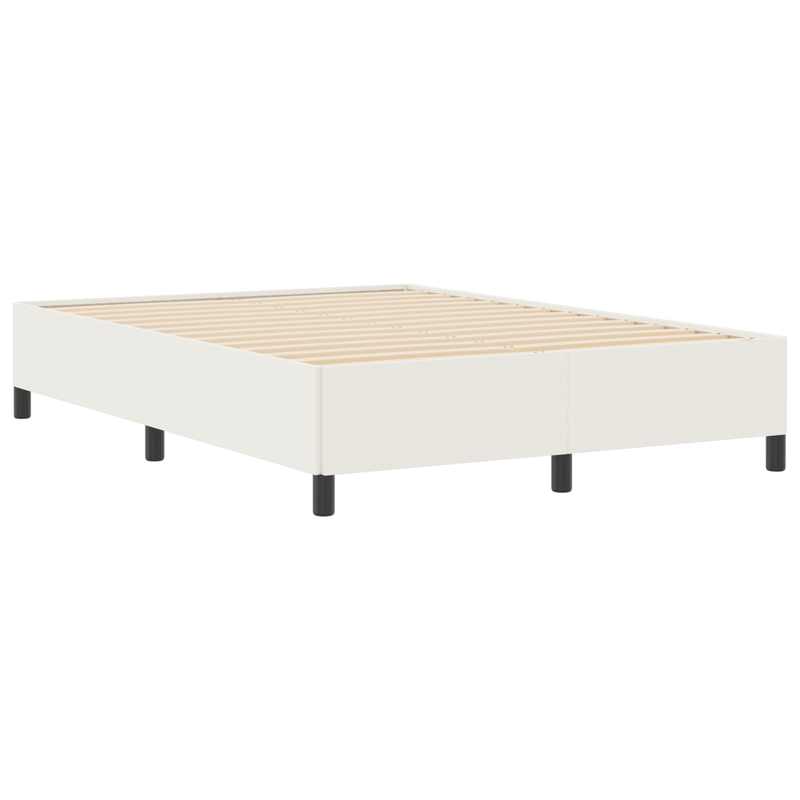 Casa si Gradina - Mobilier - Paturi si accesorii - Paturi - Cadru de pat, crem, 140x190 cm, velur - Infinity.ro