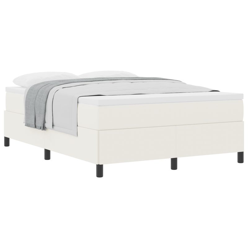 Casa si Gradina - Mobilier - Paturi si accesorii - Paturi - Cadru de pat, crem, 140x190 cm, velur - Infinity.ro