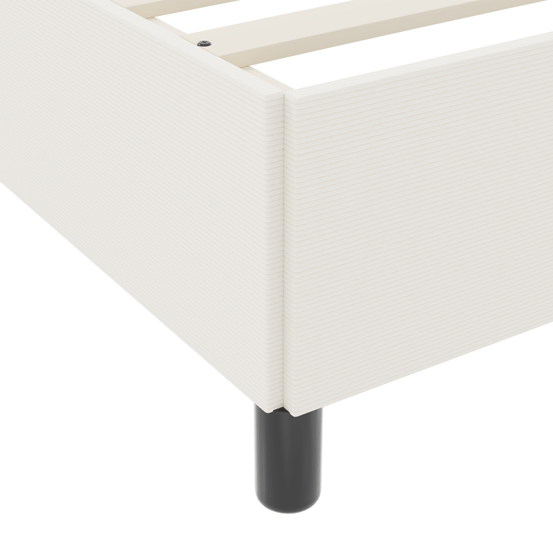 Casa si Gradina - Mobilier - Paturi si accesorii - Paturi - Cadru de pat, crem, 140x190 cm, velur - Infinity.ro