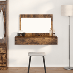 Casa si Gradina - Mobilier - Comode si corpuri - Masute de toaleta - Masa de toaleta suspendata, stejar fumuriu, 100x40x70 cm - Infinity.ro