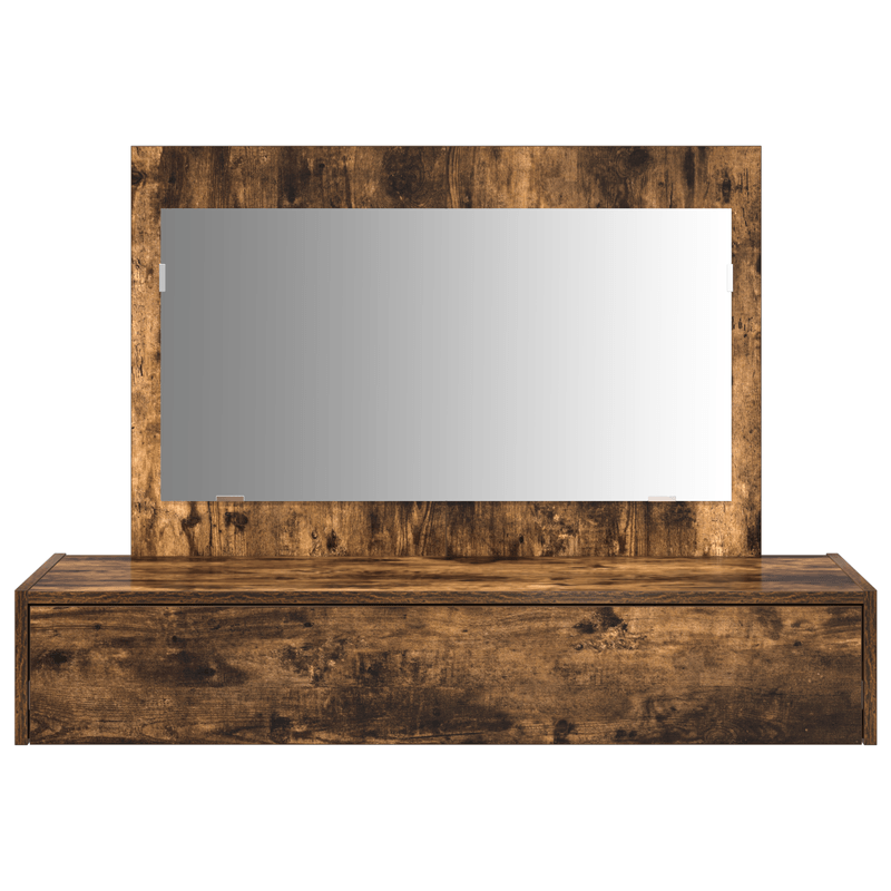 Casa si Gradina - Mobilier - Comode si corpuri - Masute de toaleta - Masa de toaleta suspendata, stejar fumuriu, 100x40x70 cm - Infinity.ro
