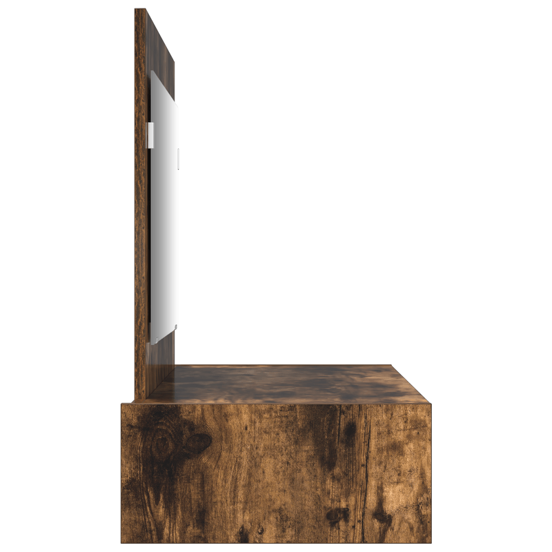 Casa si Gradina - Mobilier - Comode si corpuri - Masute de toaleta - Masa de toaleta suspendata, stejar fumuriu, 100x40x70 cm - Infinity.ro