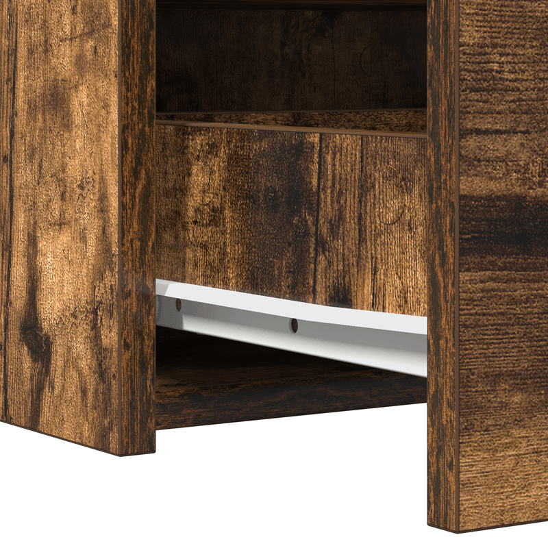 Casa si Gradina - Mobilier - Comode si corpuri - Masute de toaleta - Masa de toaleta suspendata, stejar fumuriu, 100x40x70 cm - Infinity.ro