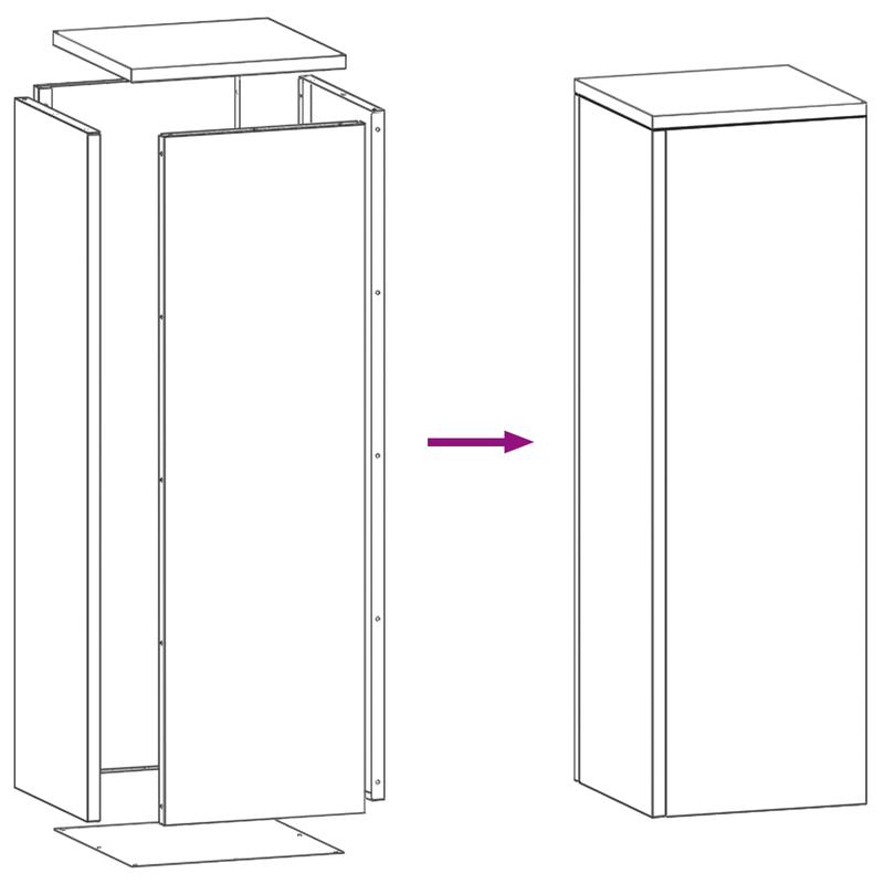 Casa si Gradina - Gradinarit si plante - Plante si ghivece - Ghivece si suporturi - Suporturi plante pilon exterior 2 buc. oliv 24x24x75 cm otel - Infinity.ro
