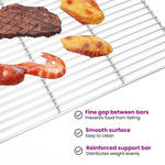 Casa si Gradina - Gradina si terasa - Gratare si accesorii - Accesorii gratare - Gratar BBQ cu manere, 50x35 cm, dreptunghiular otel inox. 304 - Infinity.ro