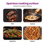 Casa si Gradina - Gradina si terasa - Gratare si accesorii - Accesorii gratare - Gratar BBQ cu manere, 50x35 cm, dreptunghiular otel inox. 304 - Infinity.ro