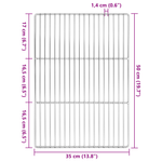 Casa si Gradina - Gradina si terasa - Gratare si accesorii - Accesorii gratare - Gratar BBQ cu manere, 50x35 cm, dreptunghiular otel inox. 304 - Infinity.ro