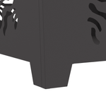 Casa si Gradina - Termice - Sobe, Seminee si accesorii - Seminee - Vatra de foc, negru, patrata, 60x60x40 cm, otel - Infinity.ro