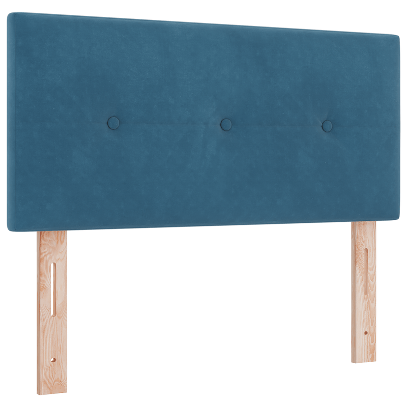 Casa si Gradina - Mobilier - Paturi si accesorii - Accesorii paturi - Tablie de pat cu nasturi albastru inchis 90 cm catifea - Infinity.ro