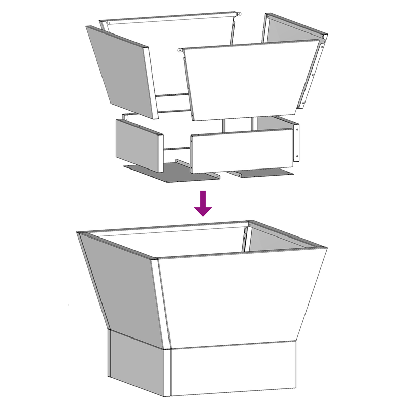 Casa si Gradina - Termice - Sobe, Seminee si accesorii - Seminee - Vatra de foc, negru, patrata, 40x40x30 cm, otel - Infinity.ro