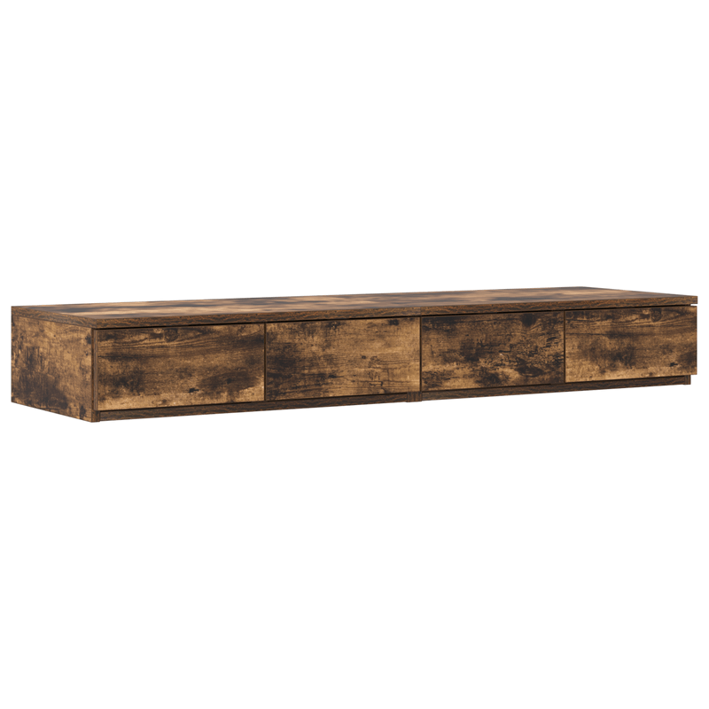 Casa si Gradina - Mobilier - Paturi si accesorii - Accesorii paturi - Sertare de pat, stejar fumuriu, 120x36,5x16,5 cm lemn prelucrat - Infinity.ro
