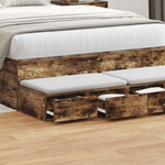 Casa si Gradina - Mobilier - Paturi si accesorii - Accesorii paturi - Sertare de pat, stejar fumuriu, 120x36,5x16,5 cm lemn prelucrat - Infinity.ro