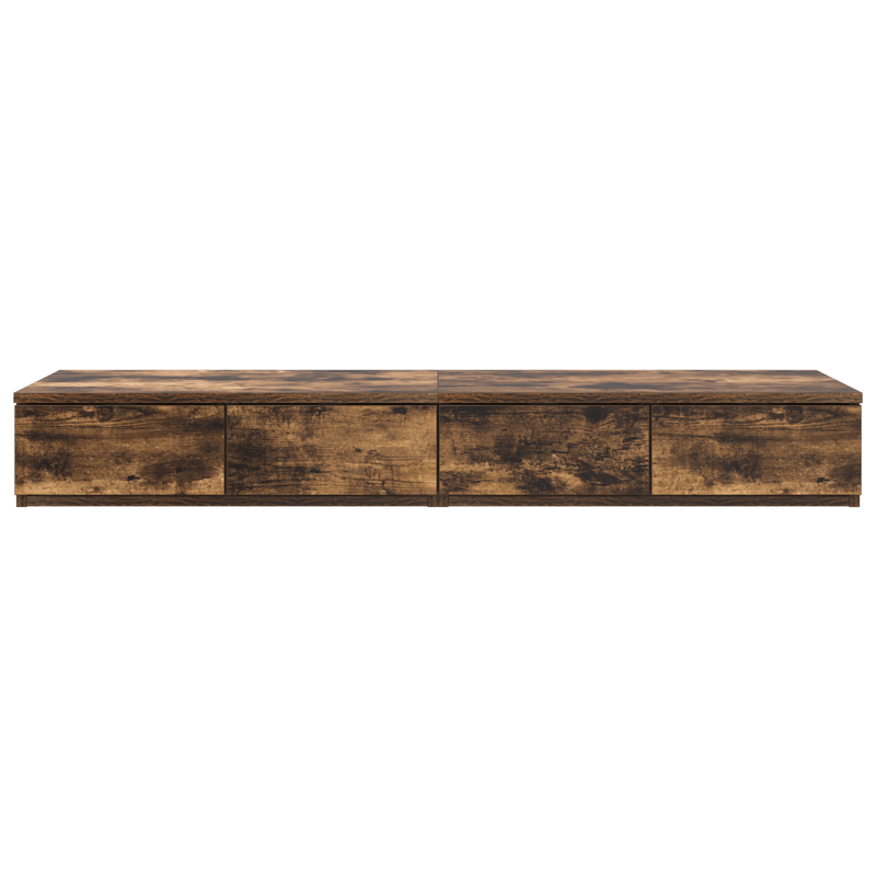 Casa si Gradina - Mobilier - Paturi si accesorii - Accesorii paturi - Sertare de pat, stejar fumuriu, 120x36,5x16,5 cm lemn prelucrat - Infinity.ro