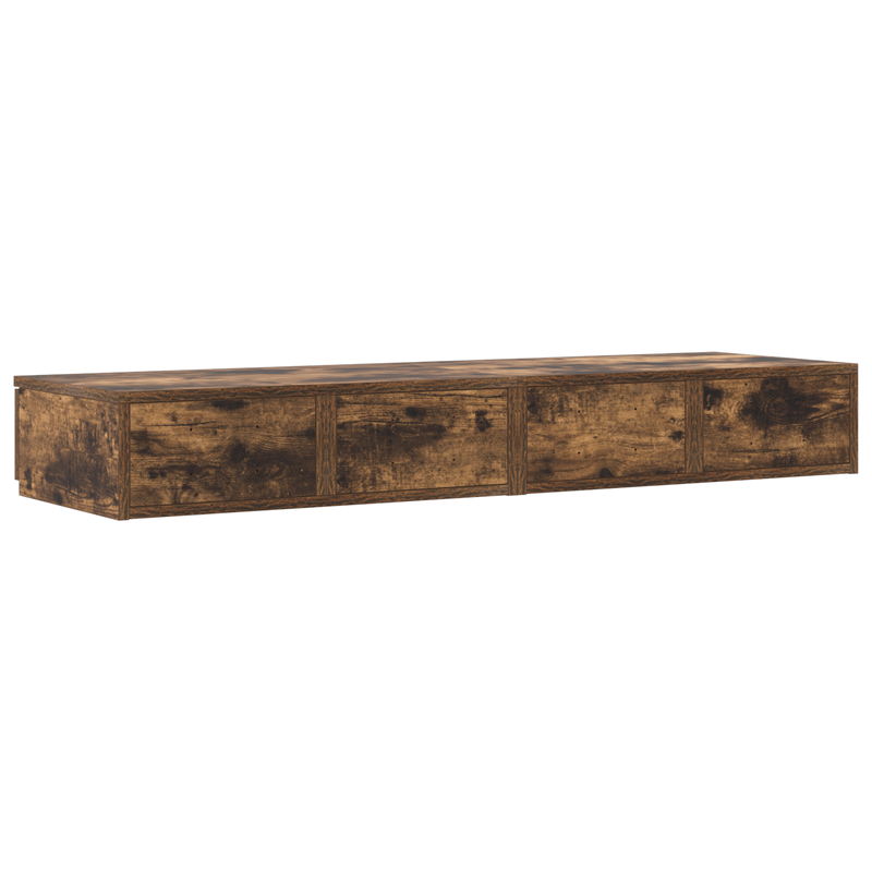Casa si Gradina - Mobilier - Paturi si accesorii - Accesorii paturi - Sertare de pat, stejar fumuriu, 120x36,5x16,5 cm lemn prelucrat - Infinity.ro