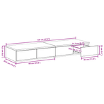 Casa si Gradina - Mobilier - Paturi si accesorii - Accesorii paturi - Sertare de pat, stejar fumuriu, 120x36,5x16,5 cm lemn prelucrat - Infinity.ro
