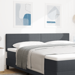 Casa si Gradina - Mobilier - Paturi si accesorii - Accesorii paturi - Tablie de pat design simplu, gri inchis, 180 cm, velur - Infinity.ro