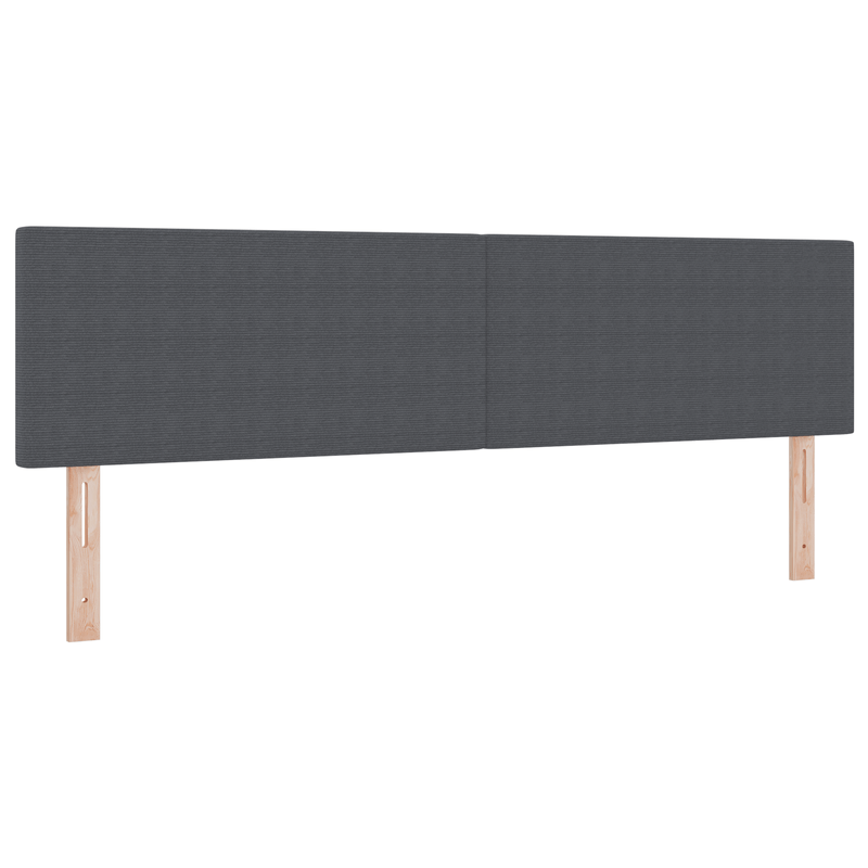 Casa si Gradina - Mobilier - Paturi si accesorii - Accesorii paturi - Tablie de pat design simplu, gri inchis, 180 cm, velur - Infinity.ro