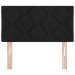 Casa si Gradina - Mobilier - Paturi si accesorii - Accesorii paturi - Tablie de pat model romboidal negru 80 cm textil - Infinity.ro