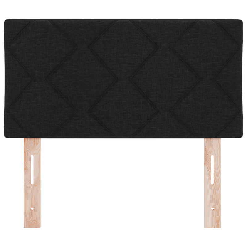 Casa si Gradina - Mobilier - Paturi si accesorii - Accesorii paturi - Tablie de pat model romboidal negru 80 cm textil - Infinity.ro