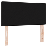 Casa si Gradina - Mobilier - Paturi si accesorii - Accesorii paturi - Tablie de pat cu nasturi negru 90 cm catifea - Infinity.ro
