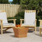 Casa si Gradina - Termice - Sobe, Seminee si accesorii - Seminee - Vatra de foc patrata, 40x40x30 cm, otel corten - Infinity.ro