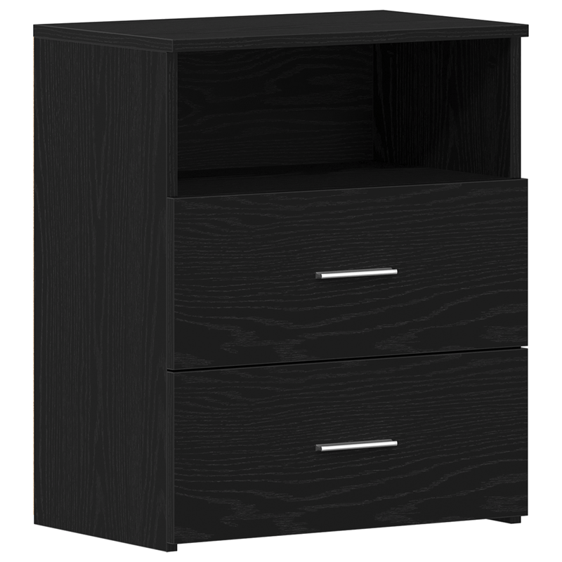 Casa si Gradina - Mobilier - Comode si corpuri - Noptiere - Noptierea  Negru Stejar 50x32x60cm din lemn prelucrat - Infinity.ro