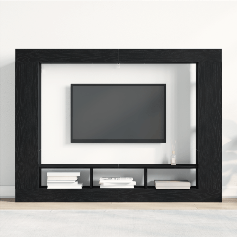 Casa si Gradina - Mobilier - Comode si corpuri - Comode - Dulap TV montat pe perete, stejar negru, 152x22x113 cm - Infinity.ro