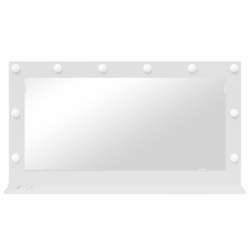 Casa si Gradina - Decoratiuni - Oglinzi - Oglinda Vanity cu Lumini LED Alb 100x55x18 cm - Infinity.ro