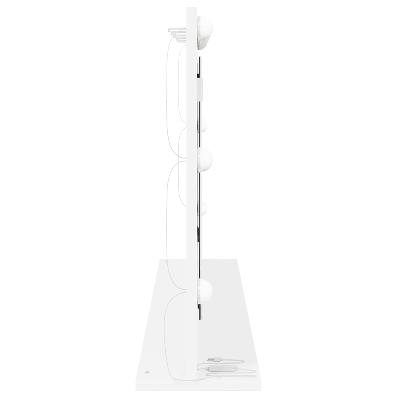 Casa si Gradina - Decoratiuni - Oglinzi - Oglinda Vanity cu Lumini LED Alb 100x55x18 cm - Infinity.ro