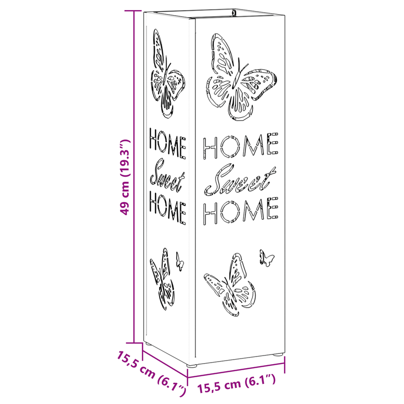 Casa si Gradina - Decoratiuni - Obiecte decorative - Suporturi umbrele - Suport de umbrele Galben mustar Metal Standard - Infinity.ro