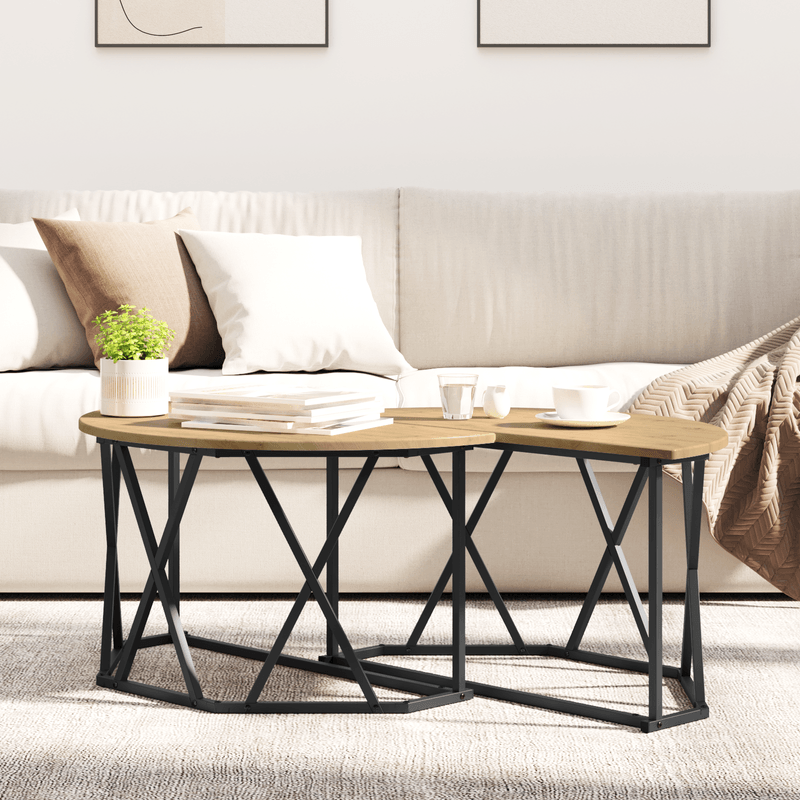Casa si Gradina - Mobilier - Mese si birouri - Masute de cafea - Masa de cafea  Artisan Stejar 31.5x31.5x16.5 inci Fabricata din Lemn Compozit - Infinity.ro