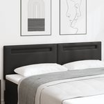 Casa si Gradina - Mobilier - Paturi si accesorii - Accesorii paturi - Tablie de pat design simplu negru 180 cm piele ecologica - Infinity.ro